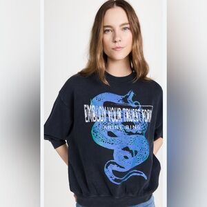 Anine Bing Snake print World Tour Sweatshirt-  XS